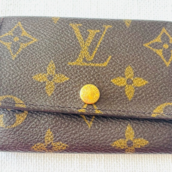 Louis Vuitton Brown and Gold Monogram Wallet, Vintage, Great Condition - Picture 1 of 9